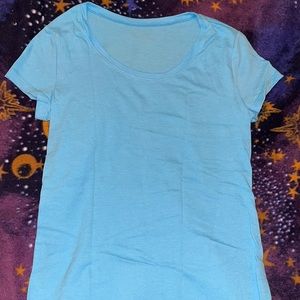 Bright blue full length tshirt